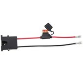 Cable de extensión del conector del arnés de cables para niños Paseo en coche eléctrico en juguete Negro 28cm