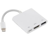 Maximalpower 3-en-1 Lightning To Hdmi USB hembra Otg adaptador para Iphone Ipad