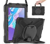 Werleo Funda Samsung Galaxy Tab Active PRO 10.1, cubierta de protección contra caídas resistente y resistente a los golpes con soporte 360, correa ...