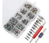 102pcs Núcleo de la válvula de aire acondicionado, aire acondicionado automotriz