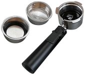 Piezas de la máquina de café - Mango de soporte para KF6001, KF7001, KF8001, KF5002 plata negra