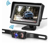 Kit de sistema de cámara de respaldo inalámbrico para automóvil / camión / camioneta / camioneta / camioneta / autocaravana 4.3 '' Monitor Sistema ...
