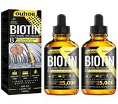 Aceite de Biotina para el Crecimiento del Cabello Vitamina B7 Tratamiento de Aceite Esencial para el Cabello Aceite Esencial Restaurador de la Pérd...