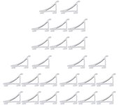 8 piezas de clips para estantes de congelador Ganchos de soporte para refrigeradores Abrazadera de estante para refrigerador Clips para congelador ...