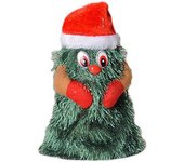 Canto Bailando Árbol de Navidad Juguete eléctrico Adorable Divertido eléctrico Giratorio verde Árbol de Navidad Muñeca Decoración de fiesta M