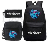 Mr Beast Lightning Cat Mochila Niños Mr Beast Mochila Niños Niñas Adolescentes Mochilas de vuelta al cole Mochilas de hombro Mochilas escolares de ...