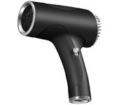 Secador de pelo recargable inalámbrico Secador de pelo portátil de viento frío y caliente para viajes al aire libre Negro