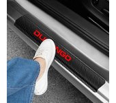 Protector de entrada de la puerta del coche para Dodge Durango Umbral de la puerta del coche Pegatina del pedal de bienvenida 4D Pegatina de vinilo...