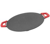 Sartén de parrilla coreana Placa de plancha de barbacoa redonda eléctrica Comal con revestimiento antiadherente Enchufe AU 220V Negro