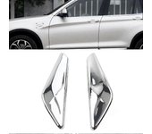 1 par de cromado coche delantero guardabarros para BMW X3 F25 2009-2017 para X4 F26 2013-2018 51117338569 51117338570