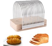 Herramienta de corte de vegetales de patata, Cortadora de alimentos fija de acero inoxidable, Cortadora de cocina de mano anti-corte