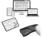 Pedal inalámbrico de girapáginas de música portátil para teléfonos inteligentes