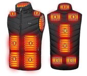 Actualizado 13 Zonas Hombres Chaleco Calefactado Usb Carga Calefacción Abrigo Smart Calefacción Chaquetas sin Mangas XL
