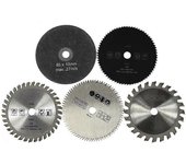 5pcs / set 85mm Diámetro 10mm Diámetro interno rotativo, Aleación dura Pequeña hoja de sierra circular Herramientas de corte rotativo