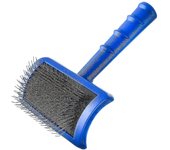 Show Tech Tuff On Tangles Long Pin Slicker Brush Para Mascotas Suave