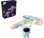 Juguete Flying Spaceman Kids Fun Juguete innovador de inducción infrarroja Flying Spaceman Drone con iluminación LED para regalos para niños Azul