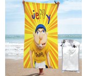 SML Jeffy Toalla de playa absorbente Toalla grande Toalla de dibujos animados 3D Toalla de natación de playa de secado rápido Toallas de secado ráp...
