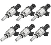 6pcs Boquilla del inyector de combustible 1427240 para E46 E39 X3 Z3 Z4 3 5 Motor de flujo igualado 2.5l 13537546244 143