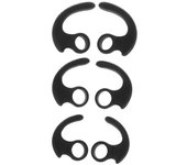 3 pares de almohadillas de silicona suave almohadillas auriculares auriculares caso auricular gancho para la oreja auriculares para Sony Negro