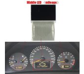 Pantalla LCD del tablero del automóvil de 3 piezas para - W202 W210 W208 R170 1998-2002 Pantalla de información del aire acondicionado de reparació...