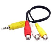 Reemplazo del cable adaptador de componentes Video Av para Tcl Tv, 3 Rca a 3.5mm