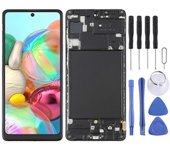 Wigento Para Samsung Galaxy A71 A715F Pantalla LCD OLED completa con unidad de marco Touch Spare Part Repair Negro