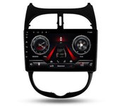 Android GPS Car Radio para Peugeot 206 1998 - 2012 Reproductor de vídeo multimedia estéreo DSP CarPlay