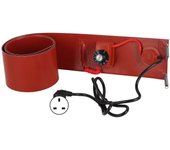 Calentador de tambor de metal Silicona 200l 1000w 30150 125mmx1740mm calentador de barril Almohadilla de banda calefactora Enchufe del Reino Unido ...