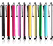 20pcs Universal Touch Screen Stylus Pen capacitiva Slim Stylus Pens para tabletas de teléfonos móviles Color aleatorio