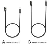 Cable de cargador para cable conector magnético de auriculares AfterShokz Aeropex AS800 1M