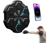 Máquina de boxeo electrónica de música inteligente, Pared de práctica de boxeo electrónico blanca, Entrenamiento de objetivo de boxeo montado en la pared Bolsa de boxeo recargable USB
