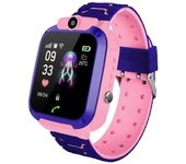 Reloj inteligente para niños Cámara SIM GSM SOS Llamar teléfono Relojes de juego para niños y niñas color de rosa