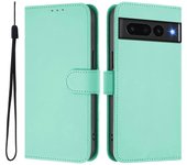 Funda de cuero Skin Feel para Google Pixel 7 Pro Verde menta