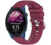 Para correa de reloj de silicona de color sólido Garmin Forerunner 255S de 18 mm