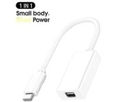 1x Thunderbolt 3 a Thunderbolt 2 adaptador tipo C cable usb para Macbook Air Pro