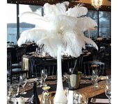 10 piezas de plumas de avestruz negras naturales para artesanías decoración del hogar de la boda 15-20 cm / 25-30 cm / 30-35 cm centro de mesa de p...