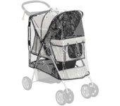 Ofertas del Black Friday Pawhut Dog Stroller Rain Cover con entrada trasera, cubierta, para cochecito de perro
