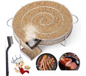 Generador de humo frío Generador de humo frío Barbacoa de ahumado frío Acero inoxidable redondo para parrilla y ahumador, ahumador frío de salmón c...