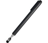 Lápiz óptico telescópico universal para pantallas táctiles, puntero retráctil y lápiz óptico con F especial Negro