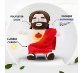 Nuevo Bebé Respiración Relajante Jesús Peluche Juguete Jesús Muñeco Jesús Ajuste de Cuatro Marchas Niños Música Compañero de Sueño Regalos de Jugue...