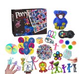 Pop-py Playtime Calendario de Adviento para Niños Juego De Juguetes De Regalo De Navidad 24 Días Cuenta Regresiva Para Navidad Set De Regalo De Nav...