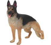 Peluche de pastor alemán grande realista - Modelo de perro de peluche para decoración del hogar