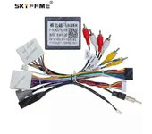 Se aplica al adaptador de arnés de cableado de 16 pines del automóvil Decodificador de caja Canbus Cable de alimentación de radio Android para Mazd...