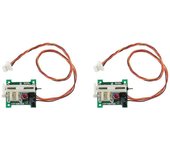 1Pair 1.7G Mini Digital Servo Lineal Servo Lineal Enchufe JST para RC Avión de ala fija DIY Actualizaciones de modelo P Como se muestra