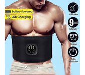Abdomen eléctrico Cinturón adelgazante Cuerpo abdominal Cintura Banda Estimulador muscular Fitness Quema de grasa