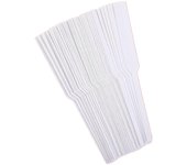 Tiras de prueba de perfume desechables 100pcs / set Papel de aceites esenciales de perfume blanco para pruebas de aromaterapia Probador de aromas d...