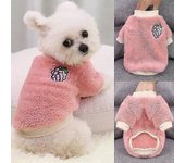 Pet Puppy Apparel Winter Fleece Jumper Coat Small Dog Cat Sweater Ropa Rosa S