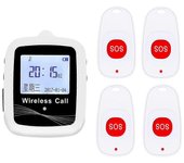 CTW07 EU Plug Wireless Alert Button Call Button for Elderly Emergency,Alert System for Seniors,4