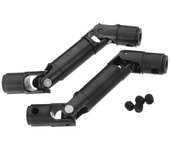 Eje de conducción de metal de actualización de 2 piezas para camión de orugas de piezas de automóvil RC 1/16, negro