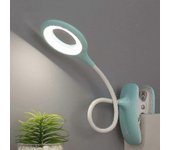 Lámpara de lectura led con clip regulable lámpara de mesa de protección ocular